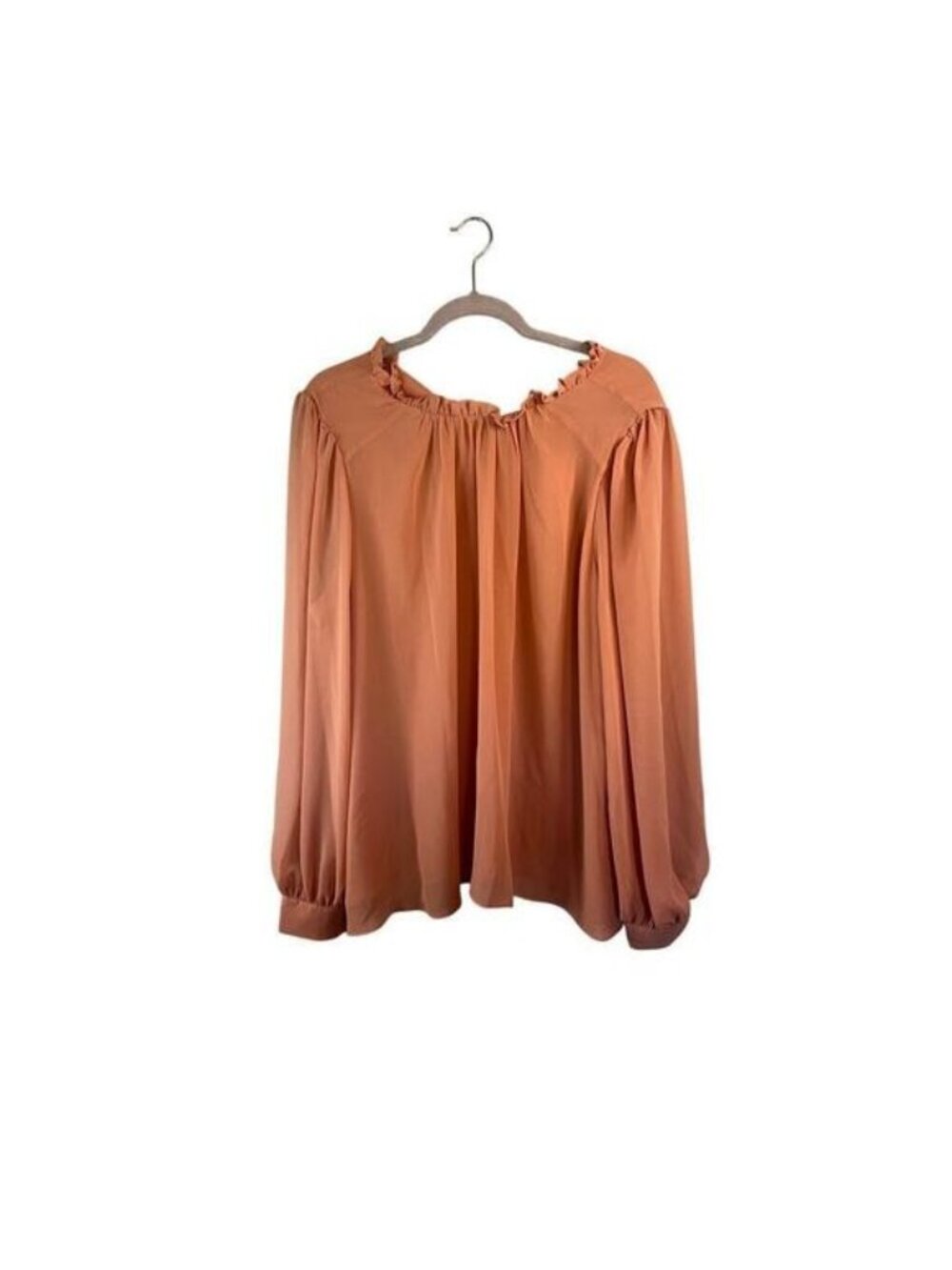 Worthington Womens Pink Long Sleeve Blouse Size XL